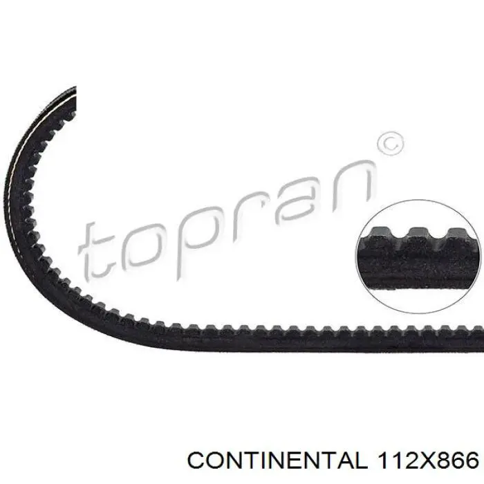 Клиновий ремінь Continental/Siemens 112X866 ціна, від 5.07 USD