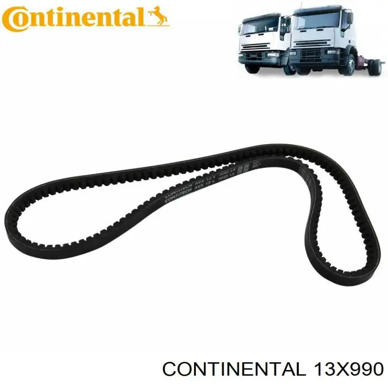 Ремінь генератора 13X990 Continental/Siemens