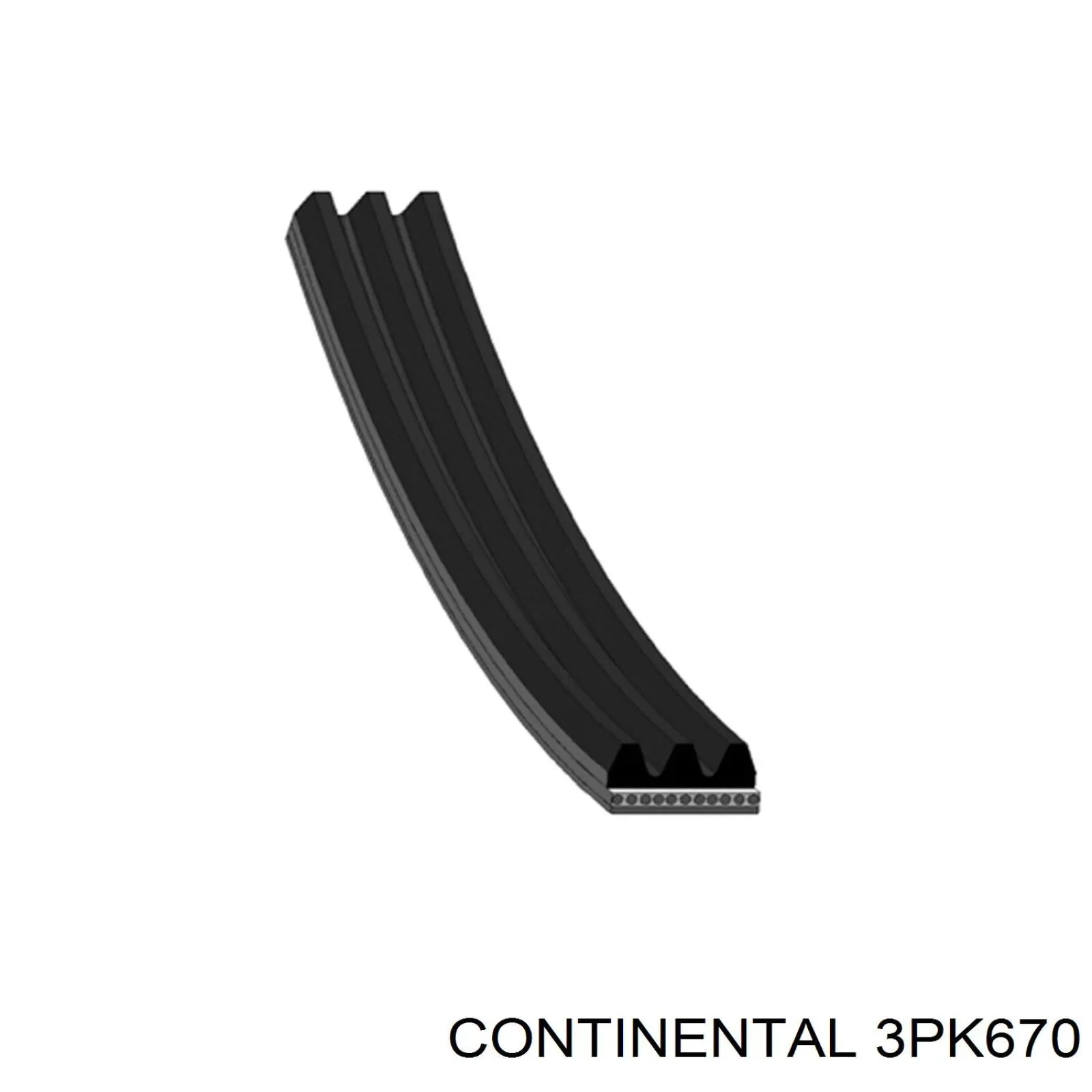 Клиновий ремінь Continental/Siemens 3PK670 ціна, від 4.79 USD