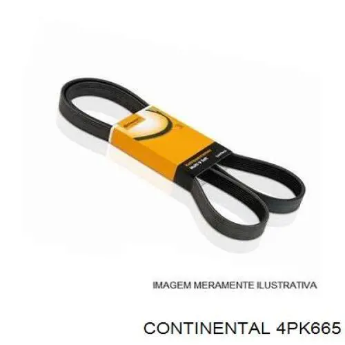 Клиновий ремінь Continental/Siemens 4PK665 ціна, від 5.19 USD