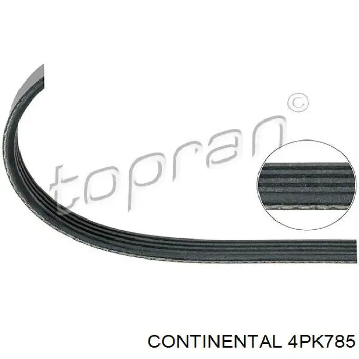 Купити 4PK785 Continental/Siemens Ремінь генератора