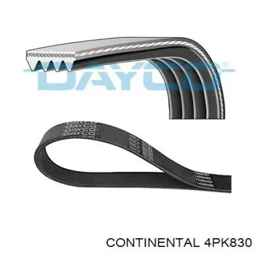 Клиновий ремінь Continental/Siemens 4PK830 ціна, від 7.04 USD