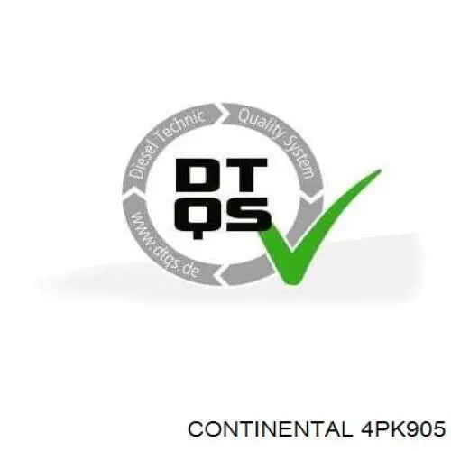 Ремінь кондиціонера Continental/Siemens 4PK905
