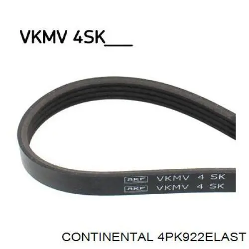 Клиновий ремінь Continental/Siemens 4PK922ELAST ціна, від 9.27 USD