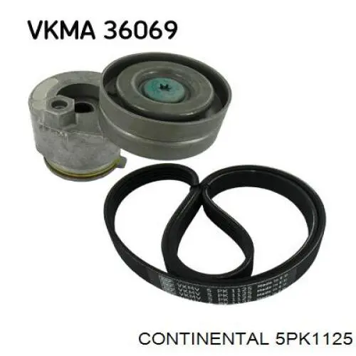 5PK1125 Continental/Siemens Поліклиновий ремінь