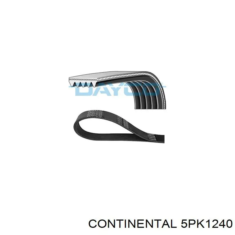 Ремінь генератора 5PK1240 Continental/Siemens