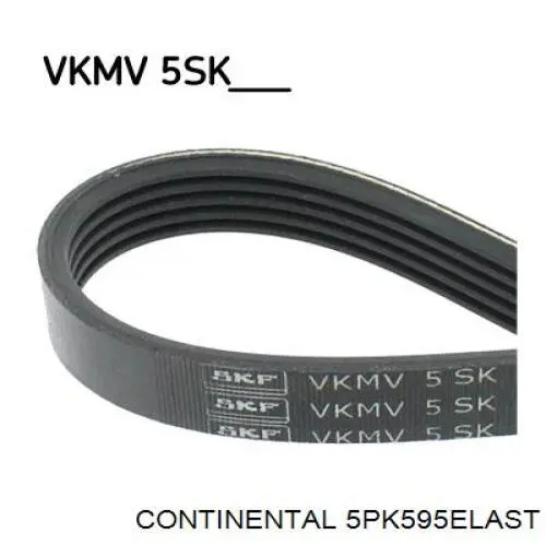 Клиновий ремінь Continental/Siemens 5PK595ELAST ціна, від 10.04 USD