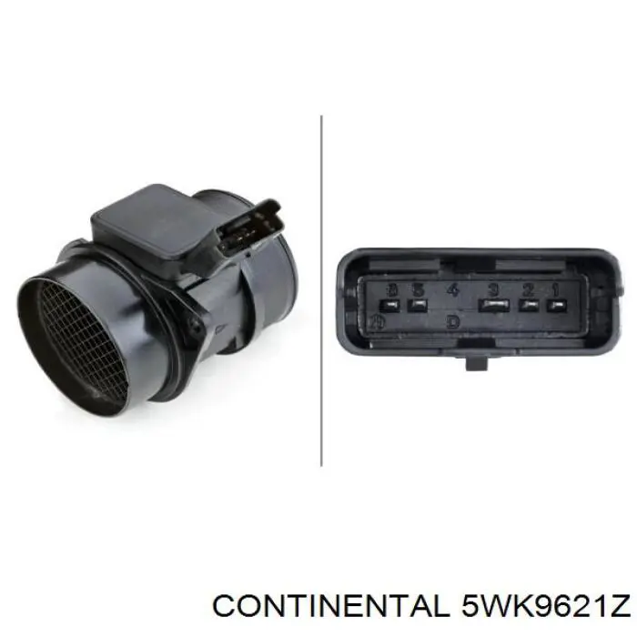 Купити 5WK9621Z Continental/Siemens Повітромір