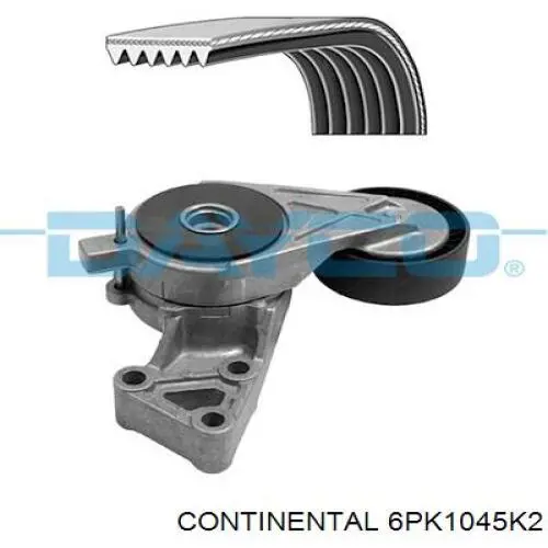 6PK1045K2 Continental/Siemens Ремінь приводний, агрегатів, комплект