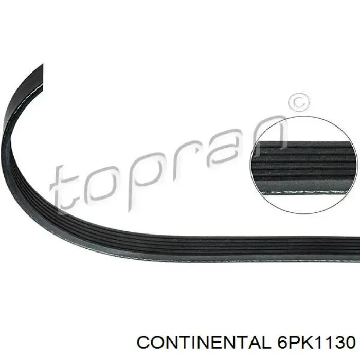 Купити 6PK1130 Continental/Siemens Ремінь генератора