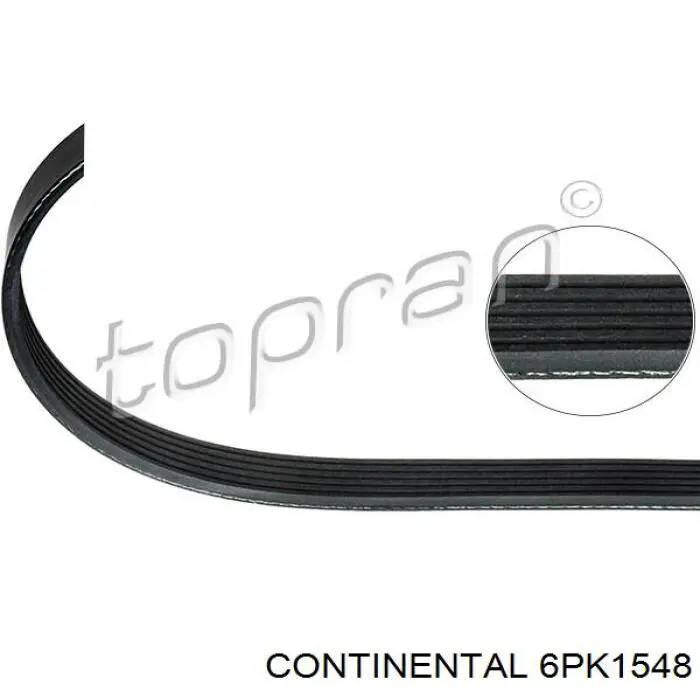 Купити 6PK1548 Continental/Siemens Ремінь генератора