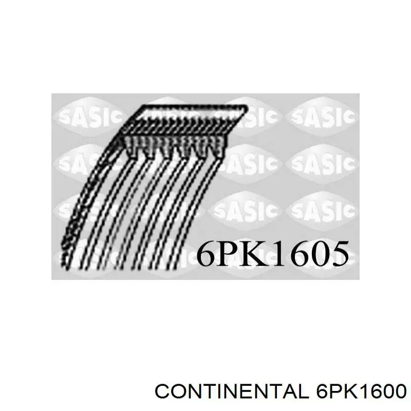 Клиновий ремінь Continental/Siemens 6PK1600 ціна, від 13.87 USD