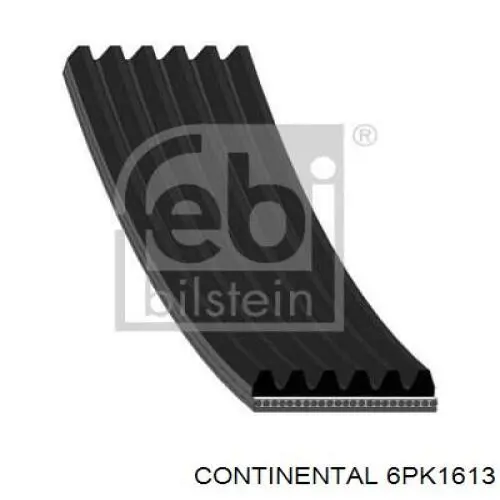 Ремінь кондиціонера Continental/Siemens 6PK1613