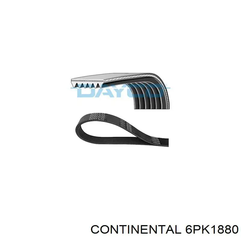 Клиновий ремінь Continental/Siemens 6PK1880 ціна, від 18.91 USD