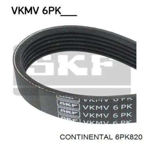 6PK820 Continental/Siemens Поліклиновий ремінь
