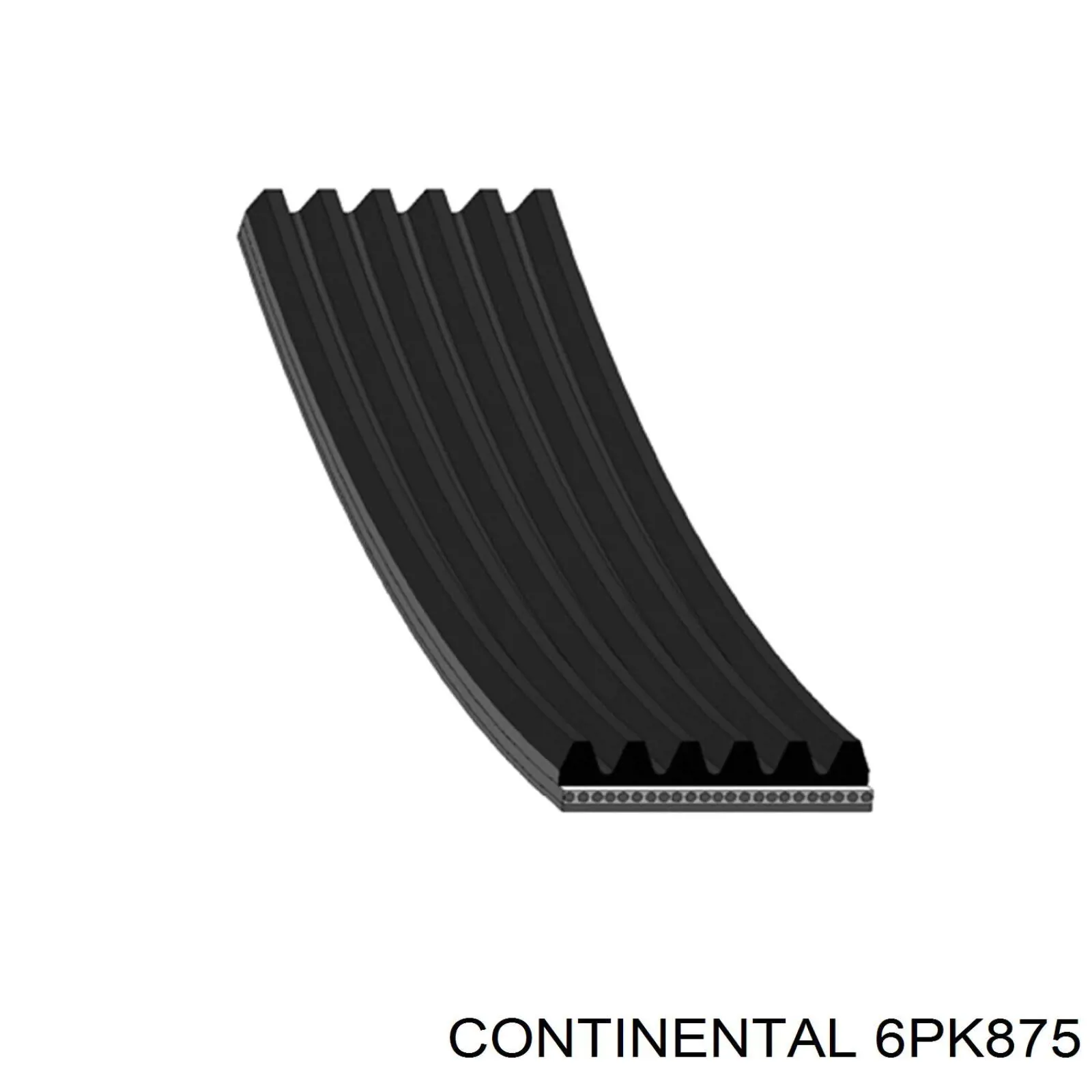 Клиновий ремінь Continental/Siemens 6PK875 ціна, від 10.41 USD