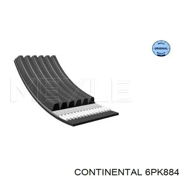 Ремінь приводний, агрегатів 6PK884 Continental/Siemens