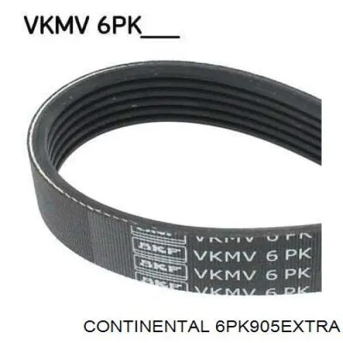 Ремінь генератора 6PK905EXTRA Continental/Siemens