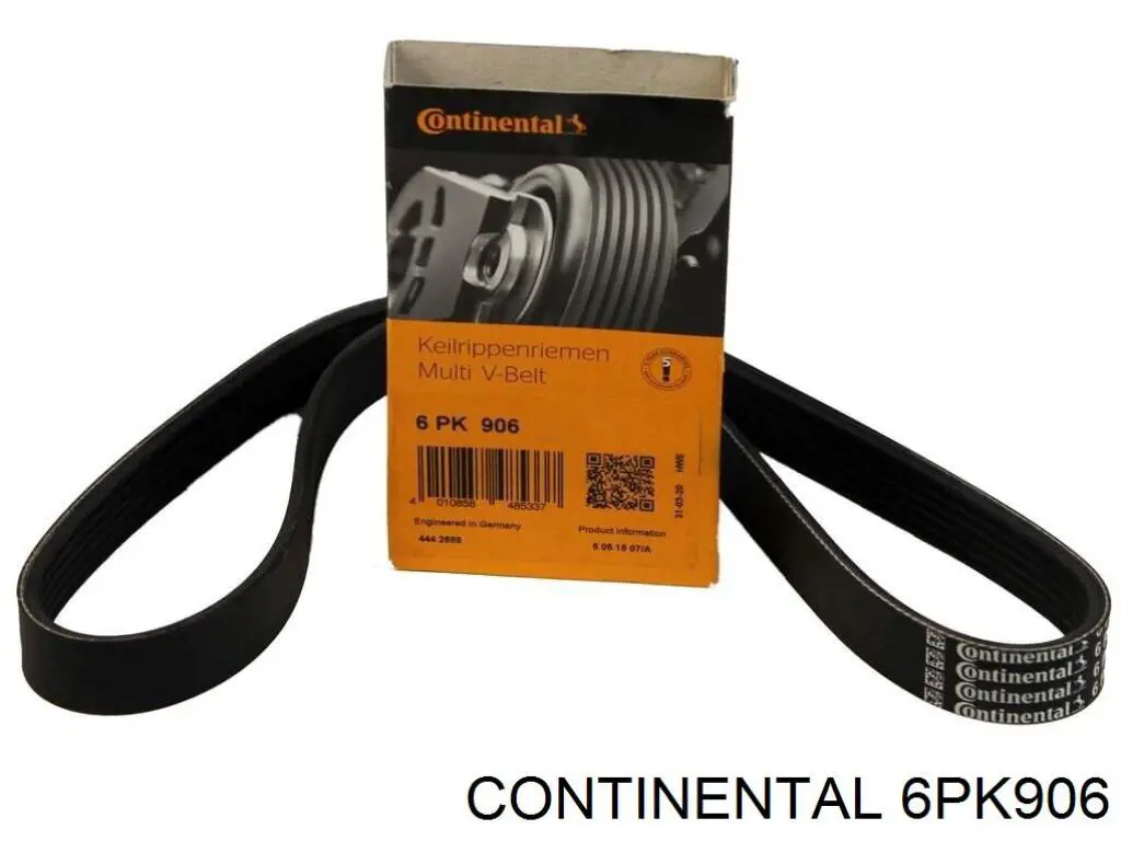 Ремінь кондиціонера Continental/Siemens 6PK906