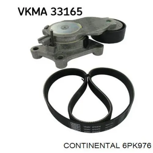 Ремінь генератора 6PK976 Continental/Siemens