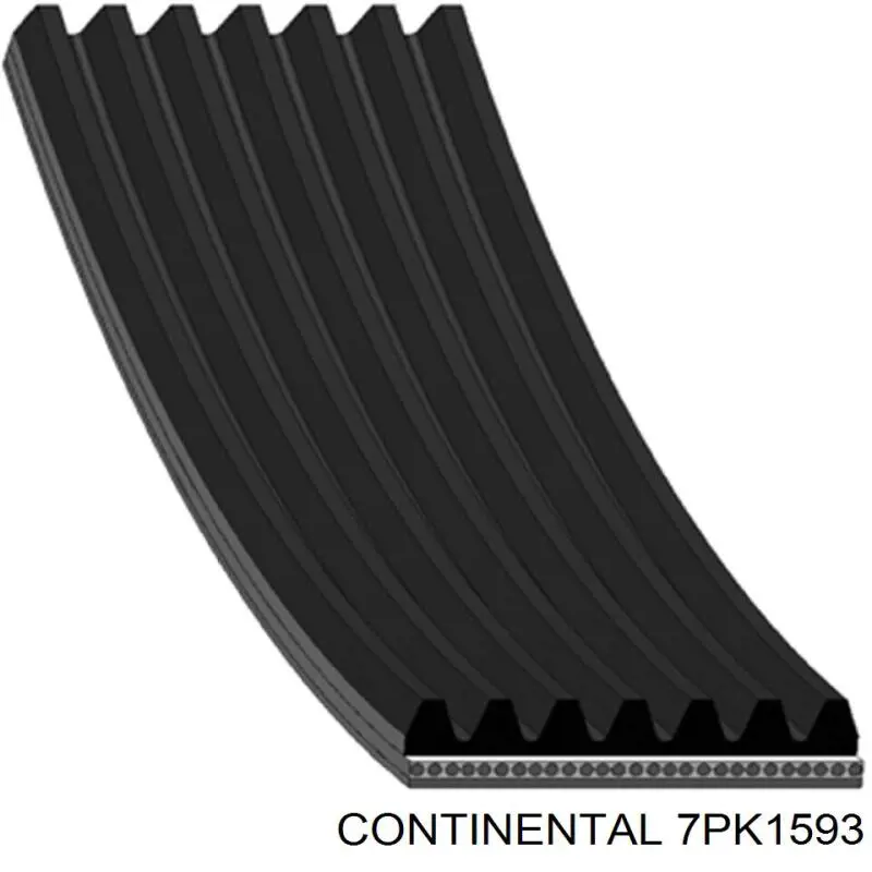 Ремінь генератора 7PK1593 Continental/Siemens