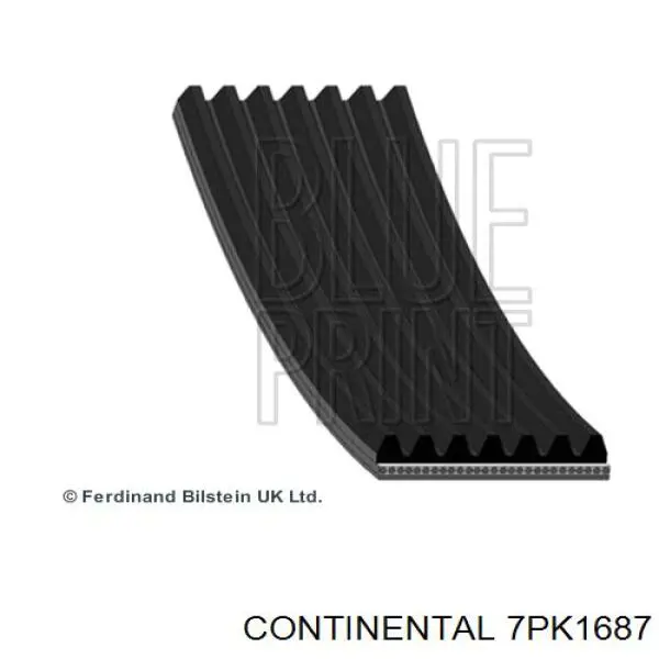 Ремінь генератора 7PK1687 Continental/Siemens