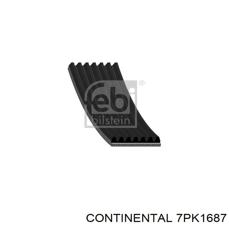 Ремінь кондиціонера Continental/Siemens 7PK1687