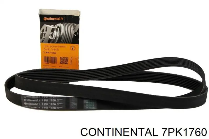 Ремінь генератора 7PK1760 Continental/Siemens