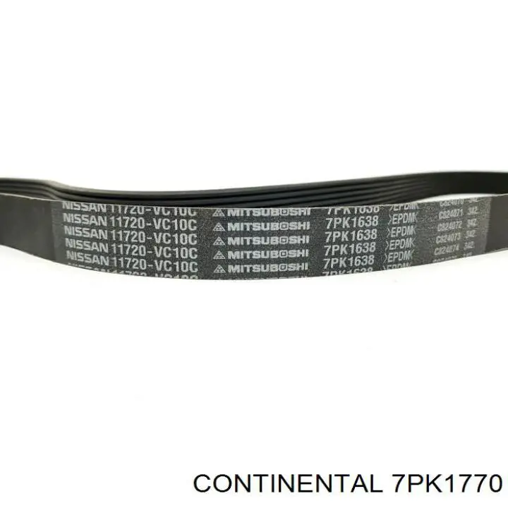 Ремінь генератора 7PK1770 Continental/Siemens