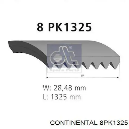 Купити 8PK1331HD Dayco Ремінь генератора