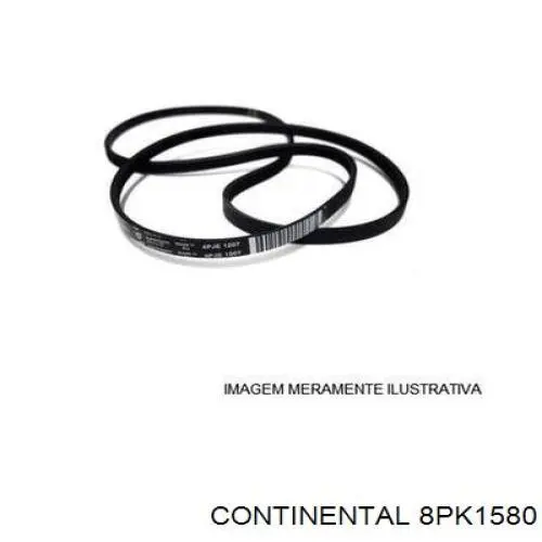 Купити 8PK1580 Continental/Siemens Ремінь генератора