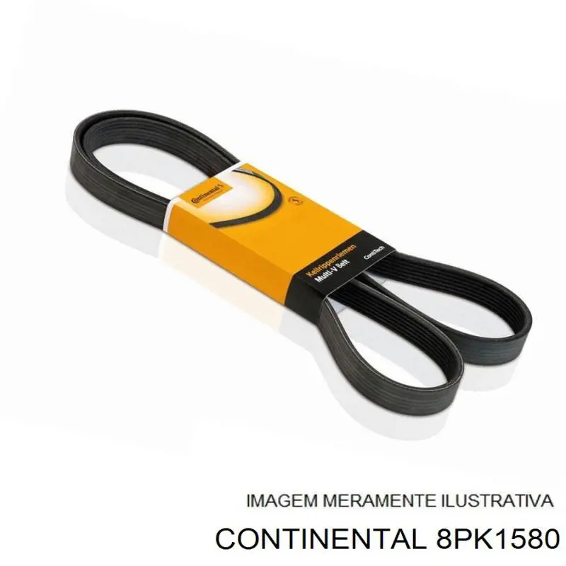 Клиновий ремінь Continental/Siemens 8PK1580 ціна, від 19.58 USD