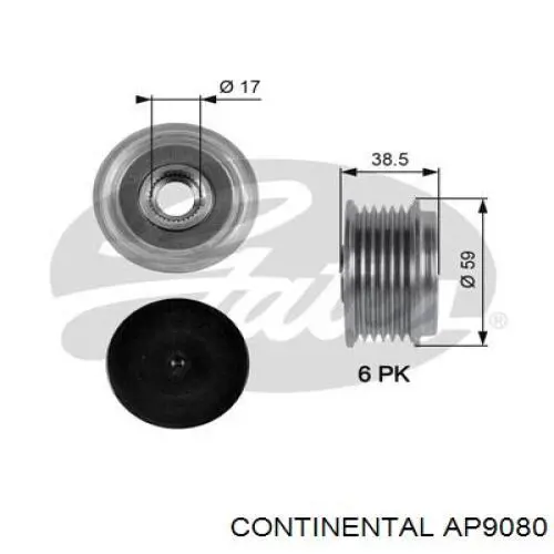 Інерційний шків Continental/Siemens AP9080 ціна, від 28.78 USD