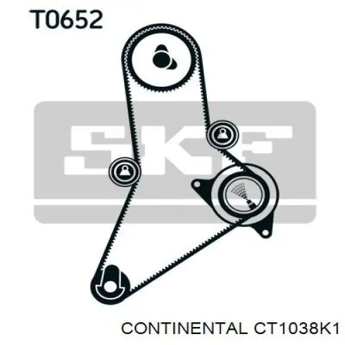 Комплект ГРМ Renault (RVI) 7701471771 ціна, від 65.67 USD