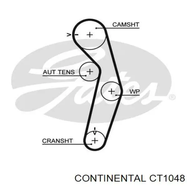 Зубчастий ремінь Continental/Siemens CT1048 ціна, від 21.52 USD