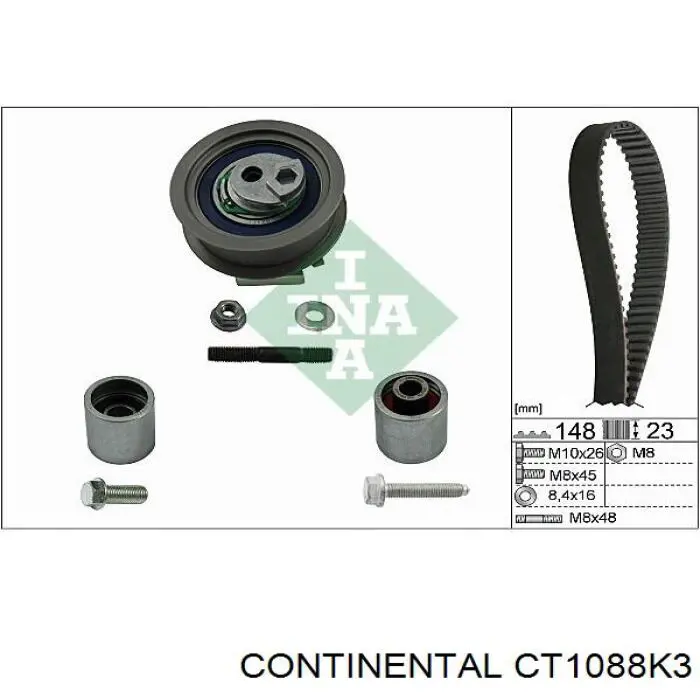 Купити CT1088K3 Continental/Siemens ГРМ ремень