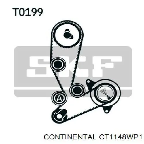 Ремкомплект ГРМ Continental/Siemens CT1148WP1