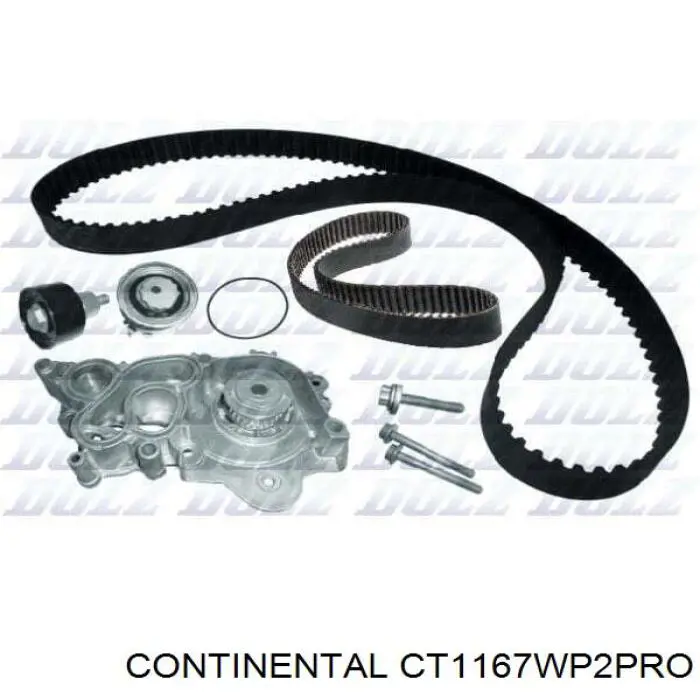 CT1167WP2PRO Continental/Siemens Ремінь ГРМ, комплект