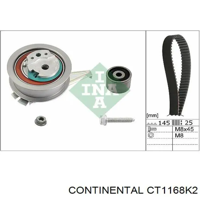 Купити CT1168K2 Continental/Siemens ГРМ ремень
