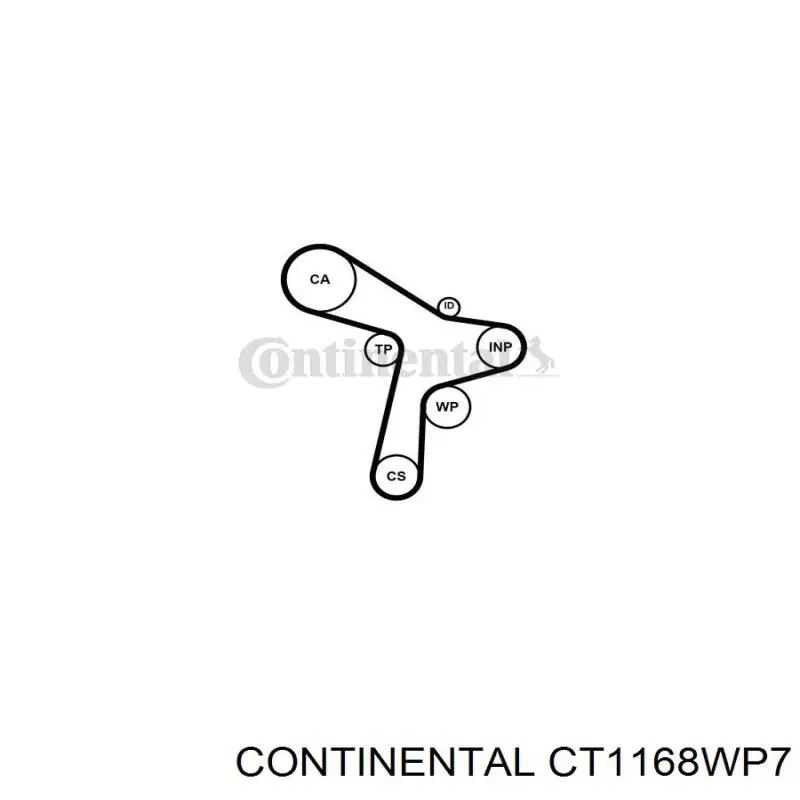 Купити CT1168WP7 Continental/Siemens ГРМ ремень