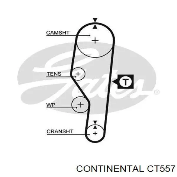 Зубчастий ремінь Continental/Siemens CT557 ціна, від 8.82 USD
