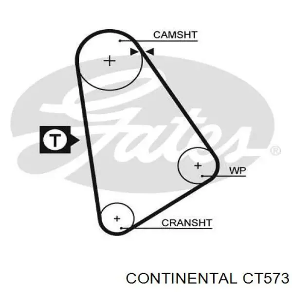 Ремінь ГРМ CT573 Continental/Siemens