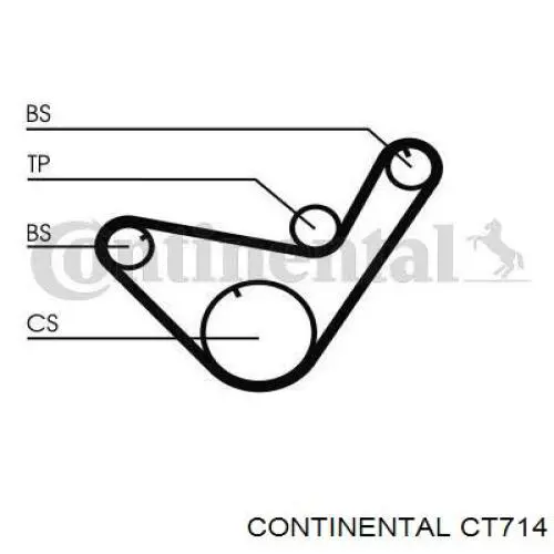 Купити CT714 Continental/Siemens Ремінь балансувального вала