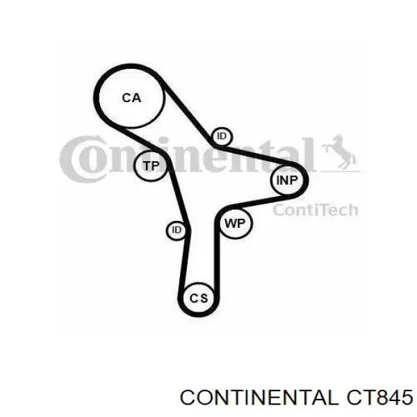 ГРМ ремінь Continental/Siemens CT845