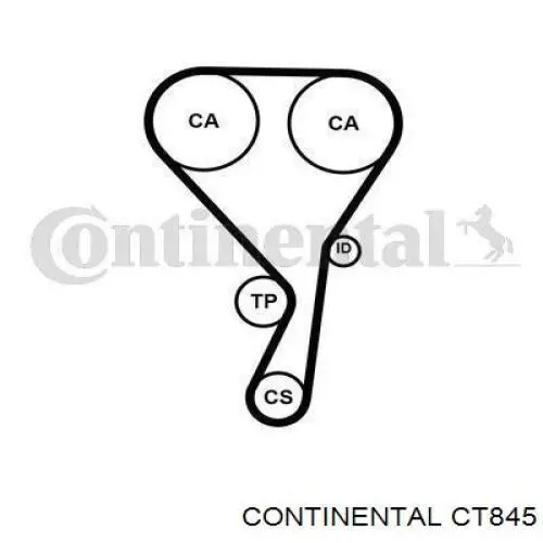 Зубчастий ремінь Continental/Siemens CT845 ціна, від 11.75 USD