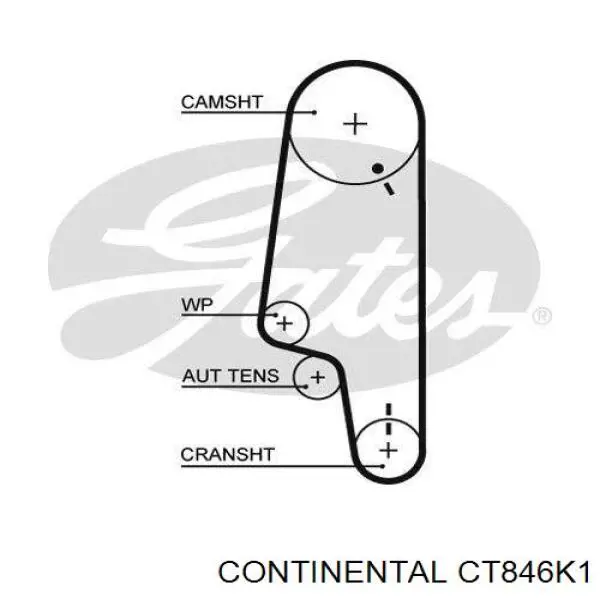 Ремкомплект ГРМ Continental/Siemens CT846K1