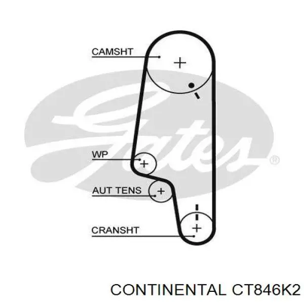 Комплект ГРМ CT846K2 Continental/Siemens