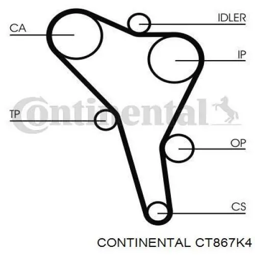 Купити CT867K4 Continental/Siemens ГРМ ремень