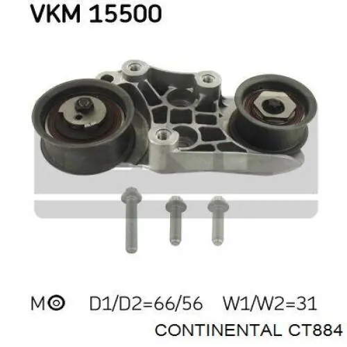 Зубчастий ремінь Continental/Siemens CT884 ціна, від 39.19 USD