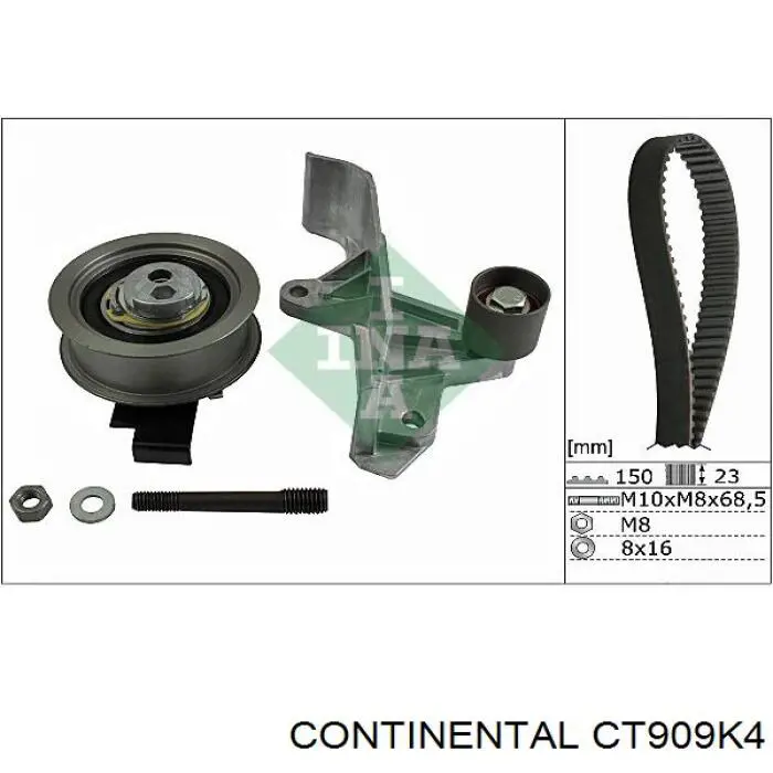 Ремінь ГРМ, комплект CT909K4 Continental/Siemens